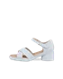 Damskie skórzane sandały na obcasie ECCO® Sculpted Sandal LX 35 - Niebieski - O