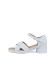 Ženski sandali s peto iz nubuka ECCO® Sculpted Sandal LX 35 - modra - O