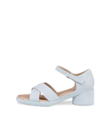 Damskie nubukowe sandały na obcasie ECCO® Sculpted Sandal LX 35 - Niebieski - O