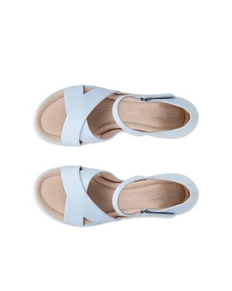ECCO® Sculpted Sandal LX 35 højhælet sandaler i nubuck til damer - Blå - Top_Left_Pair