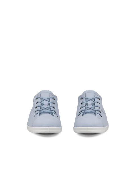 ECCO® Soft 2.0 Damen Sneaker aus Nubukleder - Blau - Front_Pair