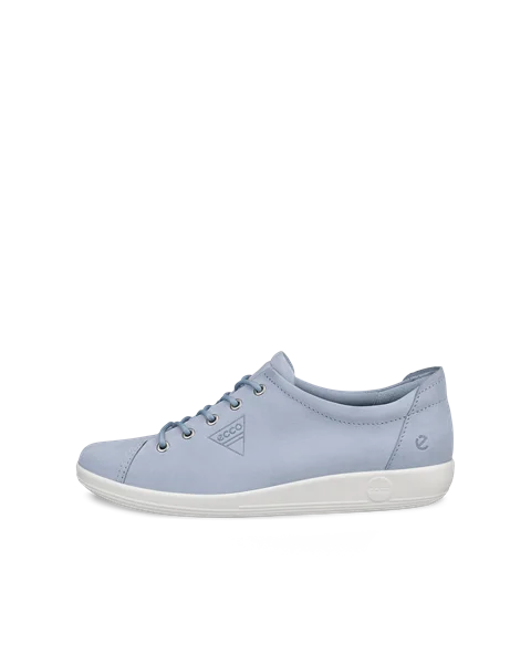 ECCO® Soft 2.0 Damen Sneaker aus Nubukleder - Blau - O