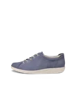 Damskie nubukowe sneakersy ECCO® Soft 2.0 - Niebieski - O