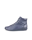 ECCO® Soft 2.0 højskaftede sneaker i læder til damer - Blå - O