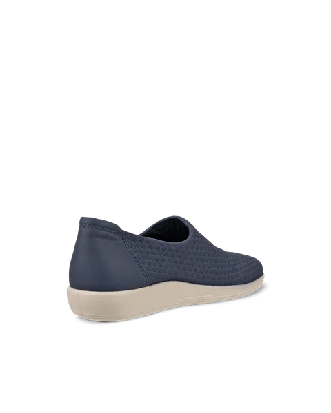ECCO® Soft 2.0 tekstiliniai įsispiriami batai moterims - Mėlynas - B