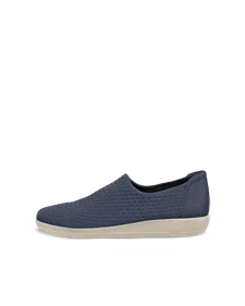 ECCO® Soft 2.0 slip-on sko i stof til damer - Blå - O