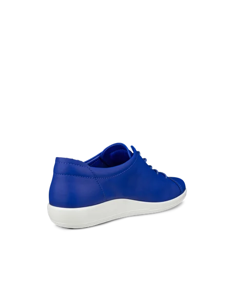 Women's ECCO® Soft 2.0 Leather Walking Shoe - Blue - B