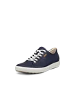 Women's ECCO® Soft 7 Leather Trainer - Navy - M