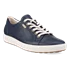 ECCO® Soft 7 Damen Sneaker aus Nubukleder - Blau - Main