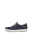 Women's ECCO® Soft 7 Leather Trainer - Navy - O