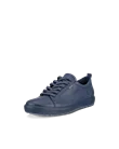 Damskie skórzane sneakersy Gore-Tex ECCO® Soft 7 - Niebieski - M