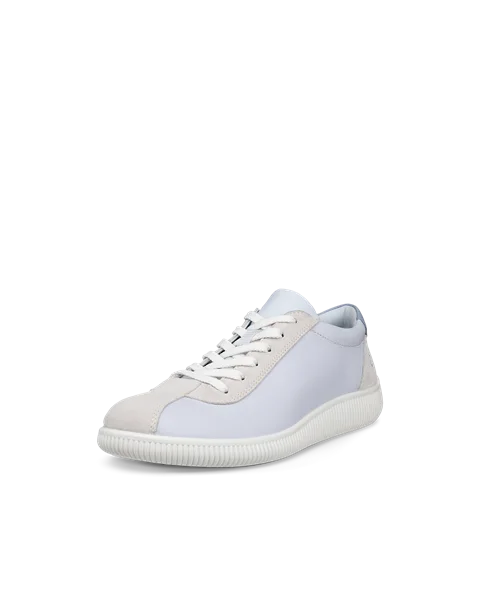 ECCO® Soft Zero Dames leren sneaker - Blauw - M