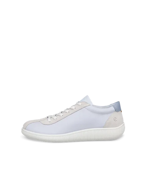 ECCO® Soft Zero Dames leren sneaker - Blauw - O
