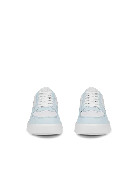 ECCO® Street 720 baskets en cuir Gore-Tex pour femme - Bleu - Front_Pair