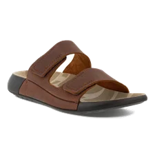 ECCO® Cozmo sandaler i nubuck med to remme til damer - Brun - Main