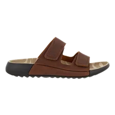 ECCO® Cozmo Dames nubuck sandaal met twee bandjes - Bruin - Outside
