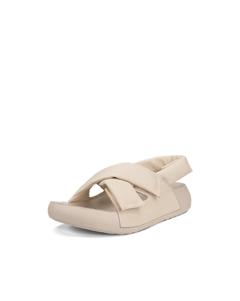 ECCO® Cozmo PF sandale en cuir pour femme - Beige - M