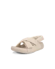 Dámské kožené sandály ECCO® Cozmo PF - Béžová - M