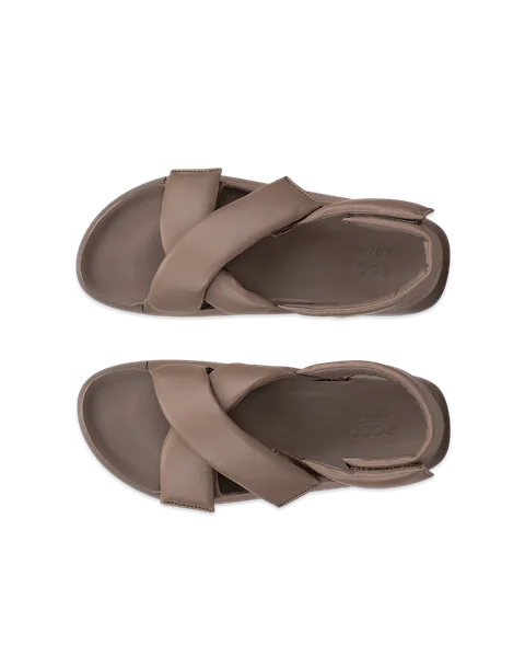 ECCO® Cozmo PF Dames leren sandaal - Bruin - Top_Left_Pair