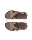 ECCO® Cozmo PF Dames leren sandaal - Bruin - Top_Left_Pair