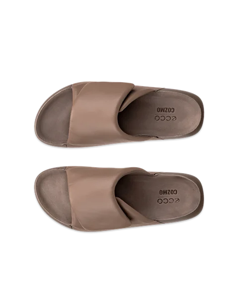 Dámské kožené sandály ECCO® Cozmo PF - Hnědá  - Top_Left_Pair