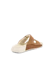 ECCO® Cozmo Sandal nubuko basutės su dviem dirželiais moterims - Rudas - B