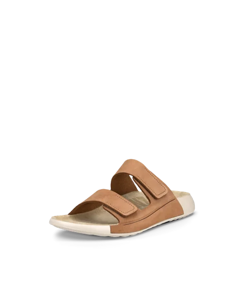 ECCO® Cozmo sandaler i nubuck med to remme til damer - Brun - M