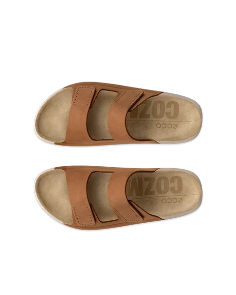 ECCO® Cozmo Damen Nubuksandale mit zwei Riemen - Braun - Top_Left_Pair