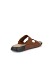 ECCO® Cozmo Dames nubuck sandaal met twee bandjes - Bruin - B