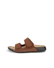 ECCO® Cozmo Dames nubuck sandaal met twee bandjes - Bruin - O