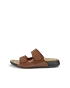 ECCO® Cozmo Dames nubuck sandaal met twee bandjes - Bruin - O