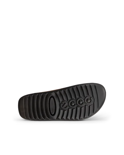 Women's ECCO® Cozmo Nubuck Two Strap Sandal - Brown - S