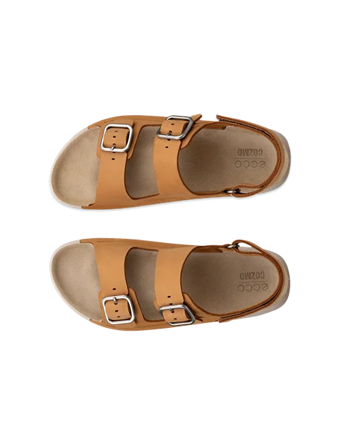 Naisten ECCO® Cozmo nupukkisandaali kahdella remmillä - Ruskea - Top_Left_Pair