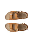 Naisten ECCO® Cozmo nupukkisandaali kahdella remmillä - Ruskea - Top_Left_Pair