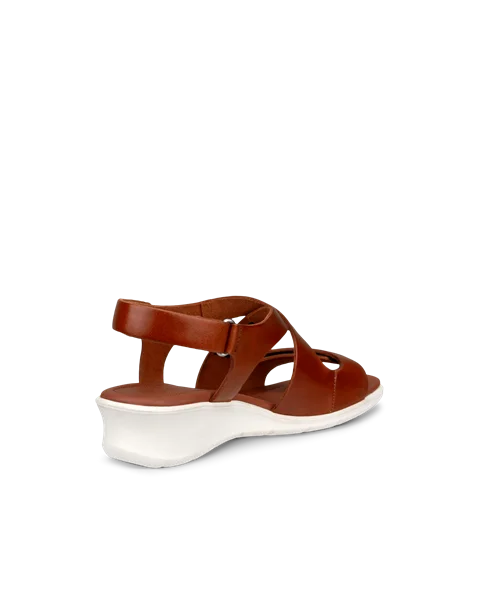 ECCO® Felicia ženske sandale na platformu od nubuka - Smeđ - B