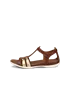 ECCO® Flash Dames leren sandaal met bandje - Bruin - O