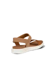 ECCO® Flowt ženske ravne sandale od velura - Smeđ - B