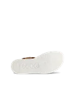 ECCO® Flowt Damen Flache Sandale aus Veloursleder - Braun - S