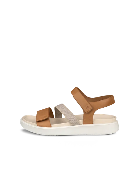 ECCO® Flowt dame flat sandal nubuk - brun - O