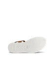 ECCO® Flowt sandale plate en nubuck pour femme - Marron - S