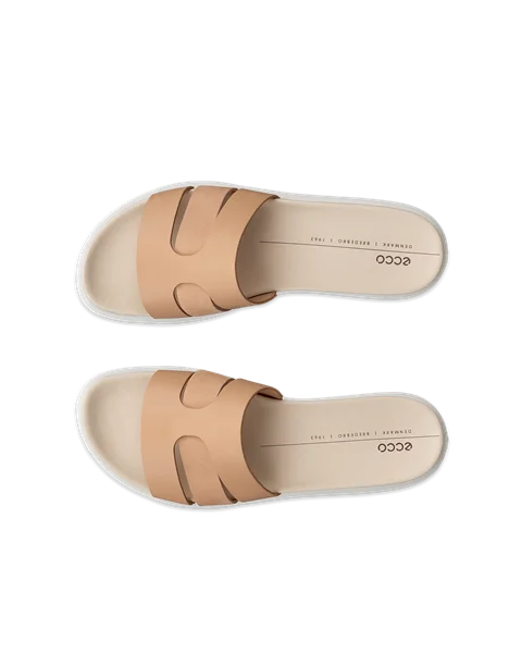 ECCO® Flowt sandale en nubuck pour femme - Marron - Top_Left_Pair