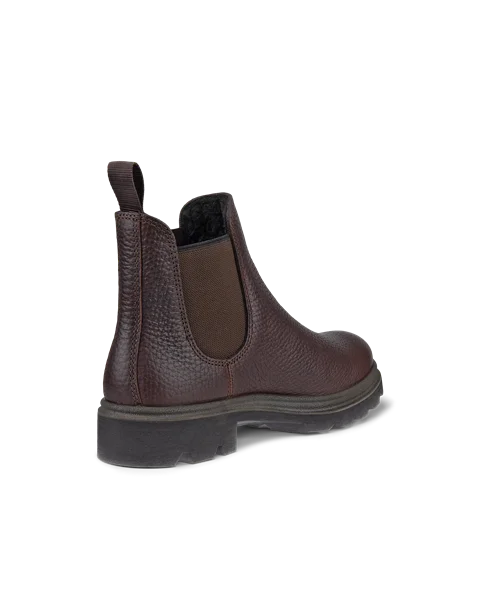 Women's ECCO® Grainer Leather Chelsea Boot - Brown - B