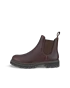 Women's ECCO® Grainer Suede Chelsea Boot - Brown - O