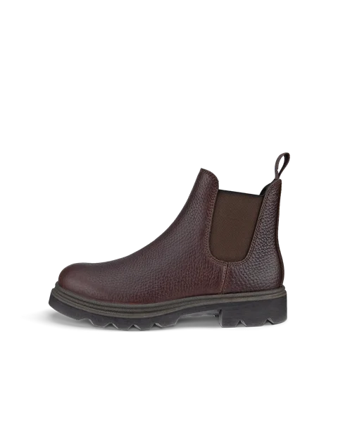 Women's ECCO® Grainer Leather Chelsea Boot - Brown - O