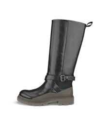 Women's ECCO® Grainer Leather High-Cut Boot - Black - O