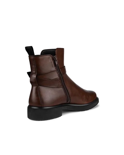 ECCO® Metropole Amsterdam bottes de pluie en cuir pour femme - Marron - B