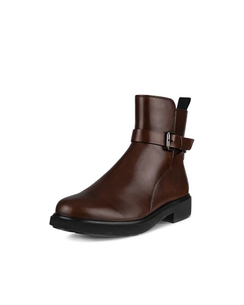 Women's ECCO® Metropole Amsterdam Leather Waterproof Boot - Brown - M