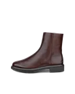 Women's ECCO® Metropole Amsterdam Leather Ankle Boot - Brown - O