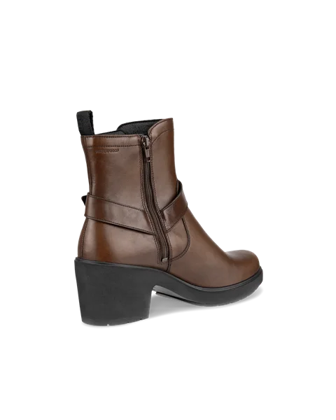 Women's ECCO® Metropole Zurich Leather Waterproof Boot - Brown - B