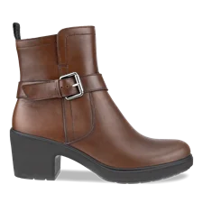 Women's ECCO® Metropole Zurich Leather Waterproof Boot - Brown - Outside